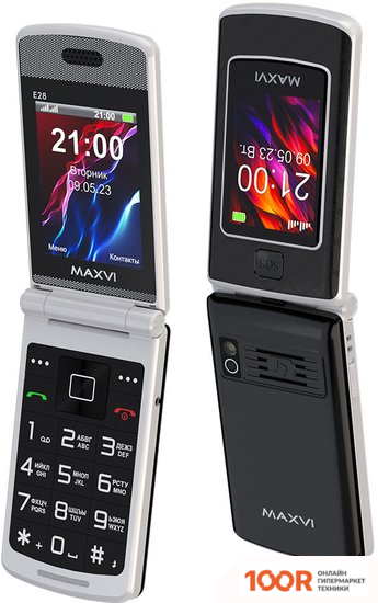 Мобильный телефон Maxvi E28 (ЧЕРНЫЙ) (156173)