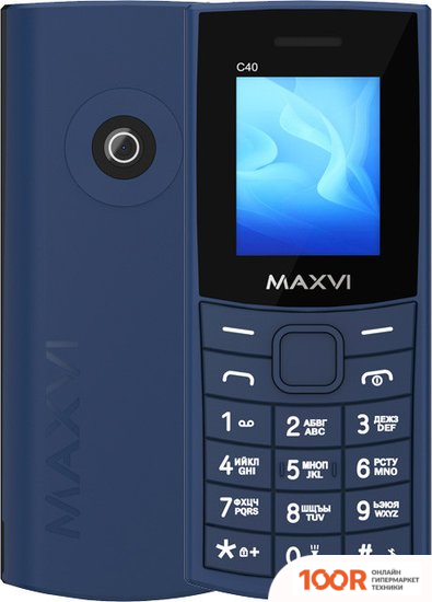 Мобильный телефон Maxvi C40 (СИНИЙ) (156151)