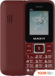 Мобильный телефон Maxvi C3N (ВИННЫЙ КРАСНЫЙ) (156148)