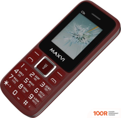 Мобильный телефон Maxvi C3N (ВИННЫЙ КРАСНЫЙ) (156148)