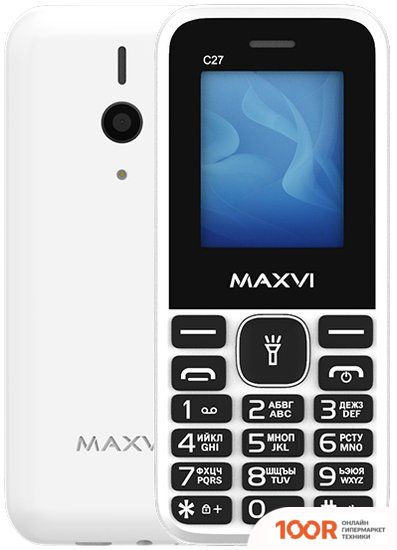 Мобильный телефон Maxvi C27 (БЕЛЫЙ) (156135)