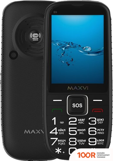 Мобильный телефон Maxvi B9 (ЧЕРНЫЙ) (156128)