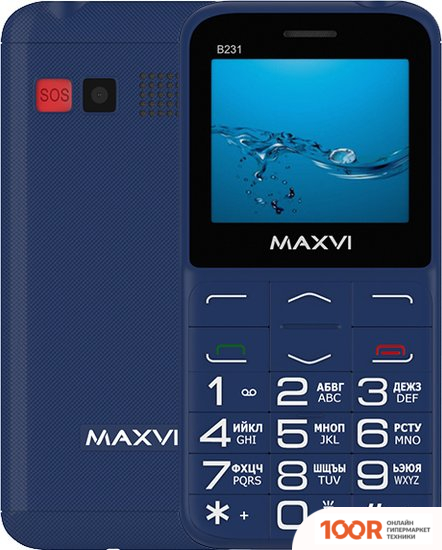 Мобильный телефон Maxvi B231 (СИНИЙ) (156099)