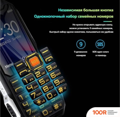 Мобильный телефон Land Rover Q8 (ЧЕРНЫЙ) (156001)