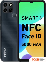 Мобильный телефон Infinix SMART 6 NFC 2GB/32GB (ЧЕРНЫЙ) (155660)