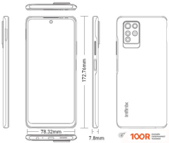 Мобильный телефон Infinix NOTE 10 PRO NFC 8GB/128GB (ЧЕРНЫЙ) (155606)