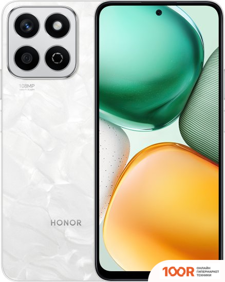 Мобильный телефон HONOR X7C 6GB/128GB (ЛУННЫЙ БЕЛЫЙ) (155022)