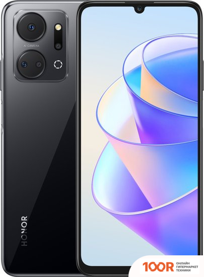 Мобильный телефон HONOR X7A PLUS 6GB/128GB МЕЖДУНАРОДНАЯ ВЕРСИЯ (ПОЛНОЧНЫЙ ЧЕРНЫЙ) (155013)