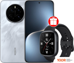 Мобильный телефон HONOR MAGIC7 12GB/256GB МЕЖДУНАРОДНАЯ ВЕРСИЯ (ЛУННЫЙ СЕРЫЙ) + УМНЫЕ ЧАСЫ HONOR WATCH 4 (ЧЕРНЫЙ) ПО АКЦИИ (154933)
