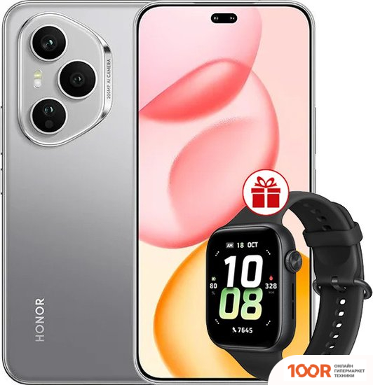 Мобильный телефон HONOR 400 PRO 12GB/256GB МЕЖДУНАРОДНАЯ ВЕРСИЯ (СЕРЫЙ) (154782)