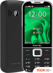 Мобильный телефон Fontel FP350 (ЧЕРНЫЙ/СЕРЕБРИСТЫЙ) (154568)