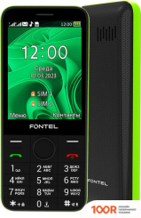 Мобильный телефон Fontel FP320 (ЧЕРНЫЙ/ЗЕЛЕНЫЙ) (154567)