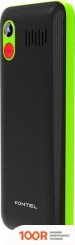 Мобильный телефон Fontel FP320 (ЧЕРНЫЙ/ЗЕЛЕНЫЙ) (154567)