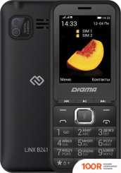 Мобильный телефон Digma LINX B241 (ЧЕРНЫЙ) (154261)