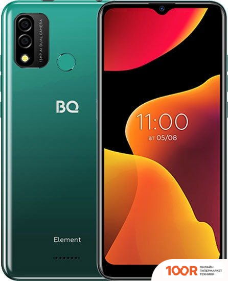 Мобильный телефон BQ BQ-6645L ELEMENT (ЗЕЛЕНЫЙ) (154132)