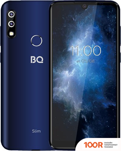 Мобильный телефон BQ BQ-6061L SLIM (ЧЕРНЫЙ/СИНИЙ) (154117)