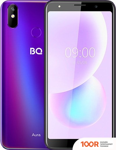 Мобильный телефон BQ BQ-6022G AURA (ФИОЛЕТОВЫЕ ФЛЮИДЫ) (154092)