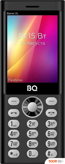 Мобильный телефон BQ BQ-2832 BARREL XL (ЧЕРНЫЙ/СЕРЕБРИСТЫЙ) (153969)