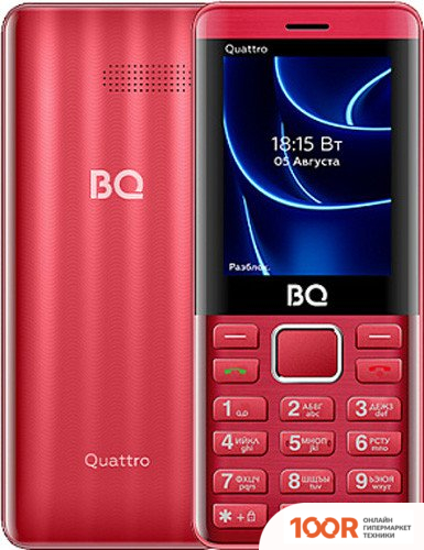 Мобильный телефон BQ BQ-2453 QUATTRO (КРАСНЫЙ) (153901)