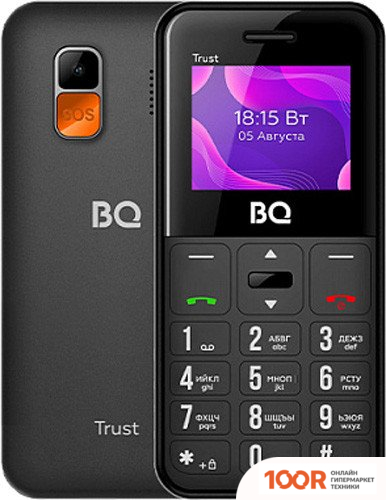 Мобильный телефон BQ BQ-1866 TRUST (ЧЕРНЫЙ) (153831)