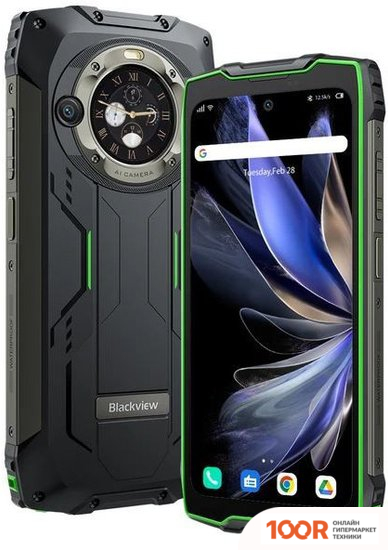 Мобильный телефон Blackview BV9300 PRO 8GB/256GB (ЗЕЛЕНЫЙ) (153756)