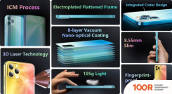 Мобильный телефон Blackview A95 (ГОЛУБОЙ) (153610)