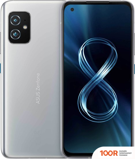 Мобильный телефон ASUS ZENFONE 8 ZS590KS 12GB/256GB (СЕРЕБРИСТЫЙ) (153476)