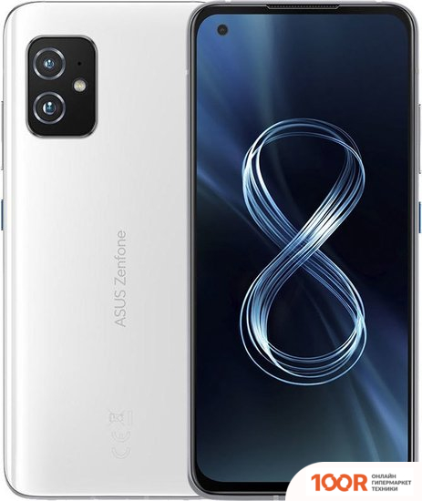 Мобильный телефон ASUS ZENFONE 8 ZS590KS 12GB/256GB (БЕЛЫЙ) (153475)