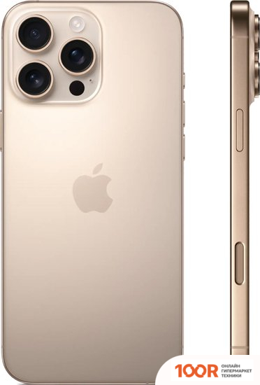 Мобильный телефон Apple IPHONE 16 PRO MAX DUAL SIM 512GB (ПУСТЫННЫЙ ТИТАН) (152814)