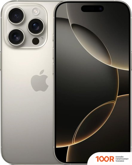 Мобильный телефон Apple IPHONE 16 PRO DUAL SIM 1TB (ПРИРОДНЫЙ ТИТАН) (152769)