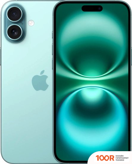Мобильный телефон Apple IPHONE 16 PLUS DUAL SIM 128GB (БИРЮЗОВЫЙ) (152718)