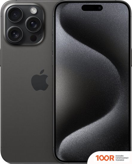 Мобильный телефон Apple IPHONE 15 PRO MAX DUAL SIM 256GB (ЧЕРНЫЙ ТИТАН) (152625)