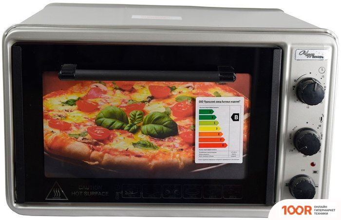 Мини-печь УЗБИ ЧУДО ПЕКАРЬ ЭДБ-023 (СЕРЕБРИСТЫЙ) (151035)