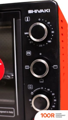 Мини-печь Shivaki MD 3216 L (ЧЕРНЫЙ/КРАСНЫЙ) (150844)