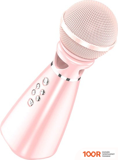 Микрофон Hoco BK6 HI-SONG (РОЗОВЫЙ) (149807)