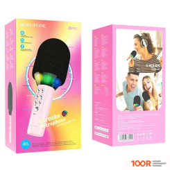 Микрофон Borofone BFK2 ELF (КРАСНЫЙ) (149741)