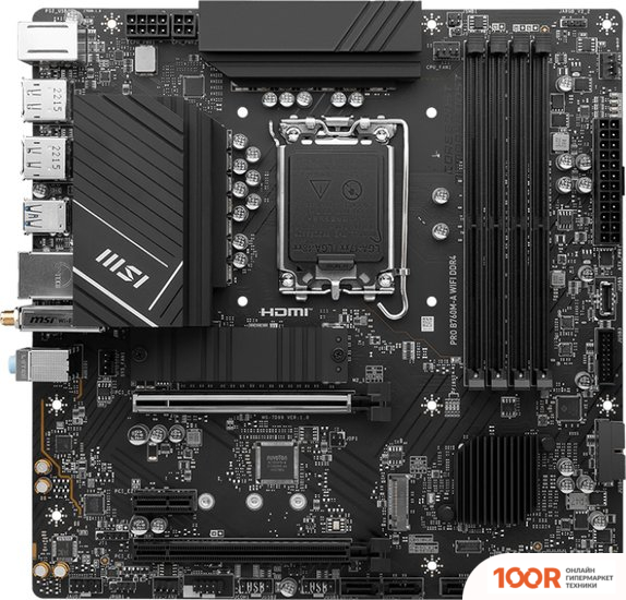 Материнская плата MSI PRO B760M-A WIFI DDR4 (146136)