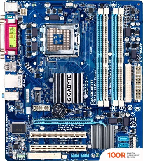 Материнская плата Gigabyte GA-G41M-COMBO-GQ (REV. 3.0) (145614)