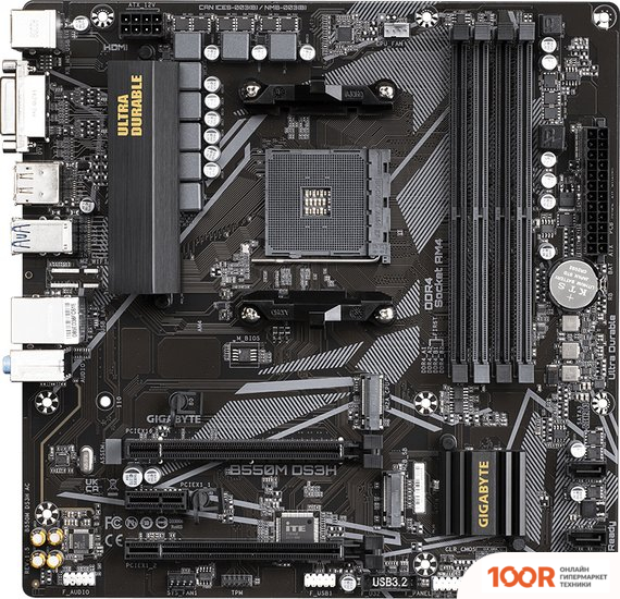 Материнская плата Gigabyte B550M DS3H (REV. 1.5) (145462)