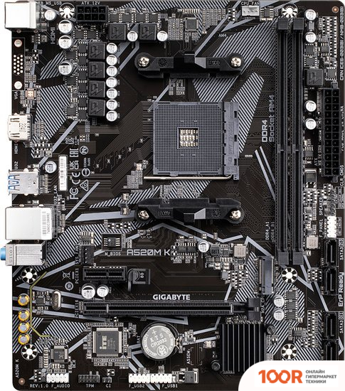 Материнская плата Gigabyte A520M K (REV. 1.0) (145388)