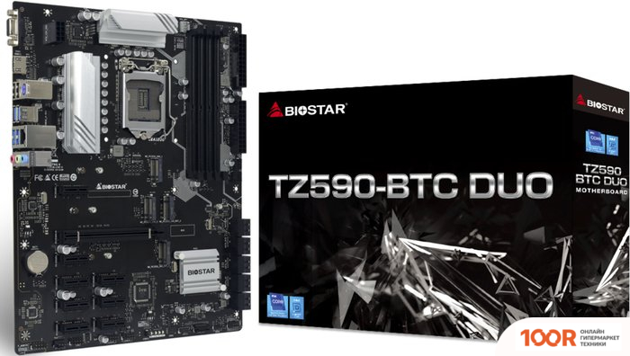 Материнская плата BIOSTAR TZ590-BTC DUO VER. 5.0 (145227)