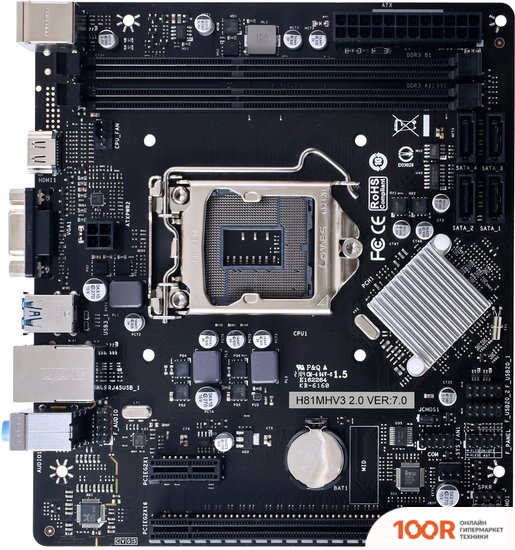 Материнская плата BIOSTAR H81MHV3 2.0 VER. 7.0 (145218)