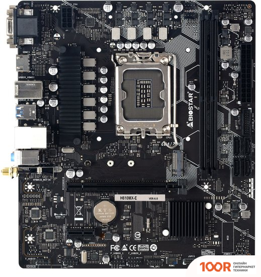Материнская плата BIOSTAR H610MX-E VER. 6.X (145215)