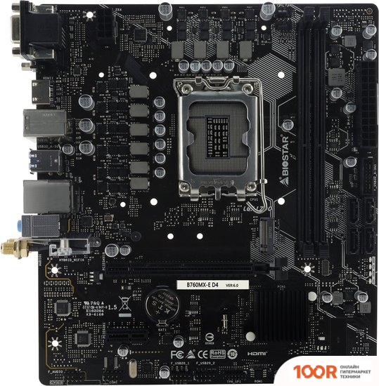 Материнская плата BIOSTAR B760MX-E D4 VER. 6.0 (145188)