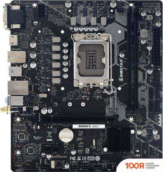 Материнская плата BIOSTAR B660MX-E VER. 6.1 (145185)