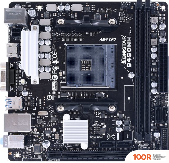 Материнская плата BIOSTAR B450NH VER. 6.0 (145159)