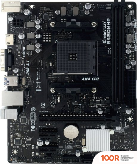 Материнская плата BIOSTAR B450MHP VER. 6.3 (145155)