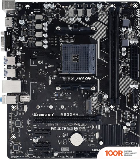 Материнская плата BIOSTAR A520MH VER. 6.1 (145140)