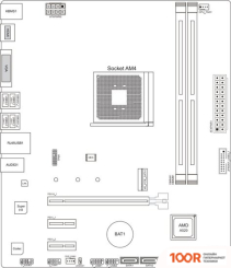 Материнская плата BIOSTAR A520MH VER. 6.1 (145140)