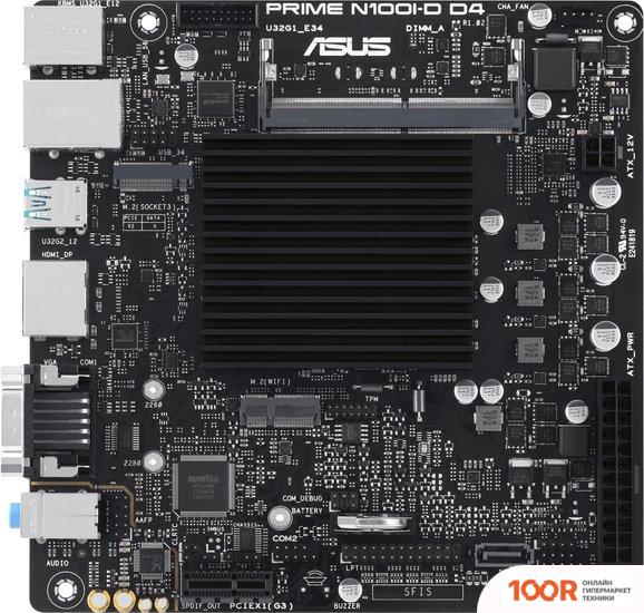 Материнская плата ASUS PRIME N100I-D D4-CSM (144822)
